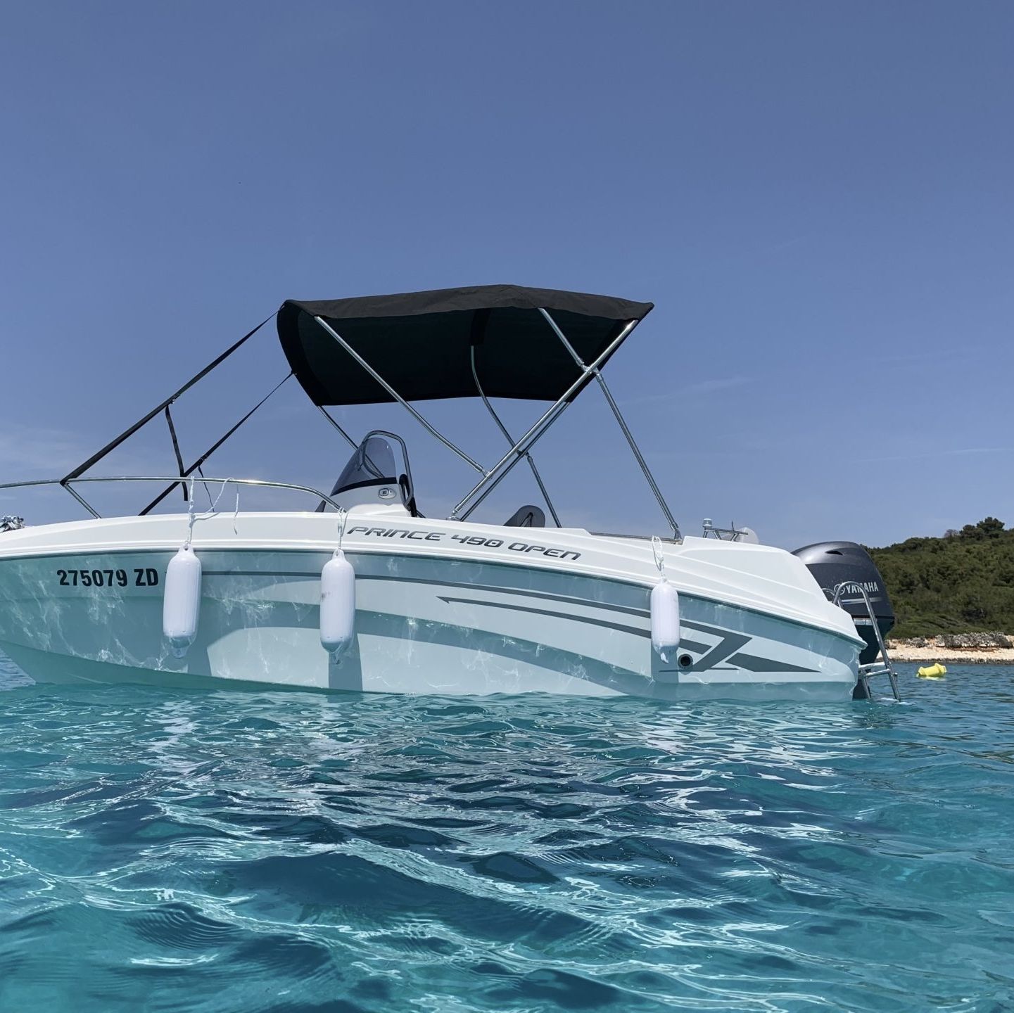 Wynajem motorówek Zadar – Prince 490 Open